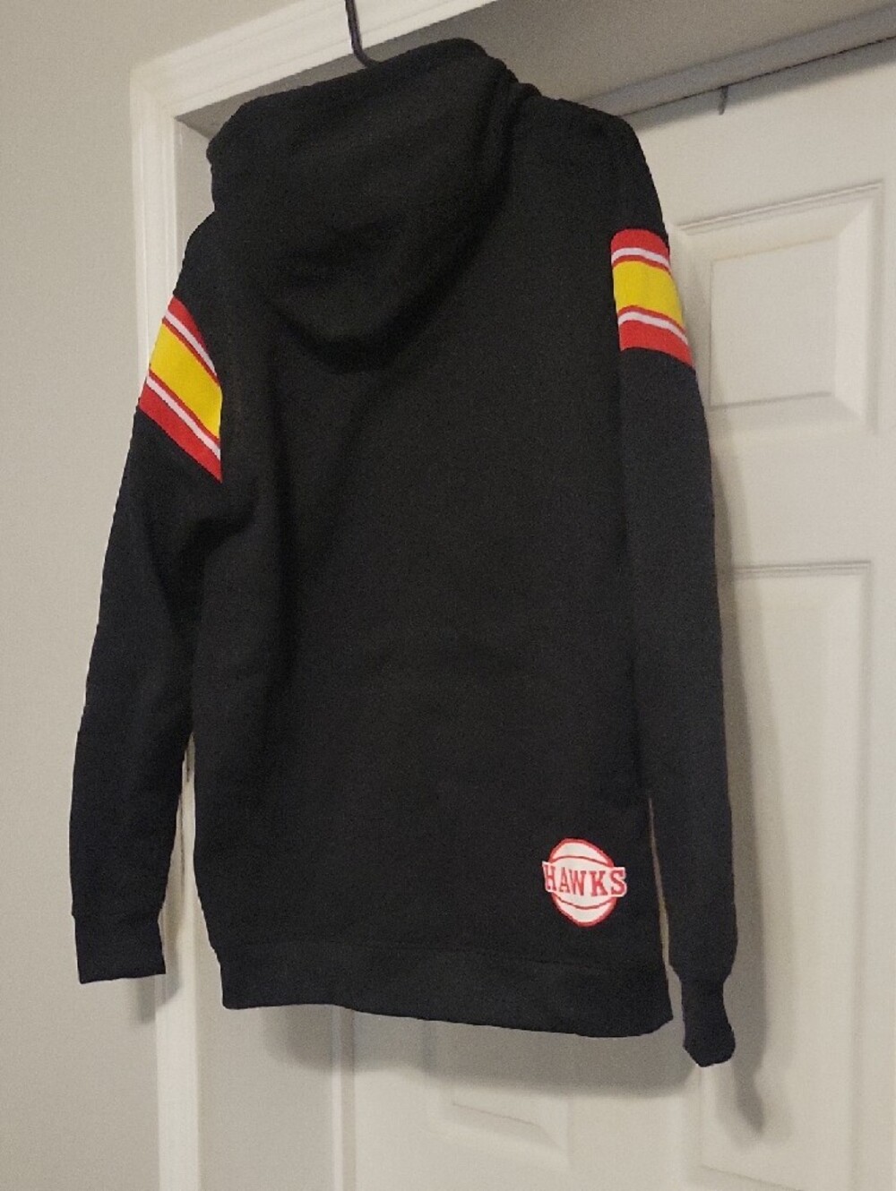 NBA Atlanta Hawks Black Hoodie with Red, White & Yellow Accents - Picture 2 of 2
